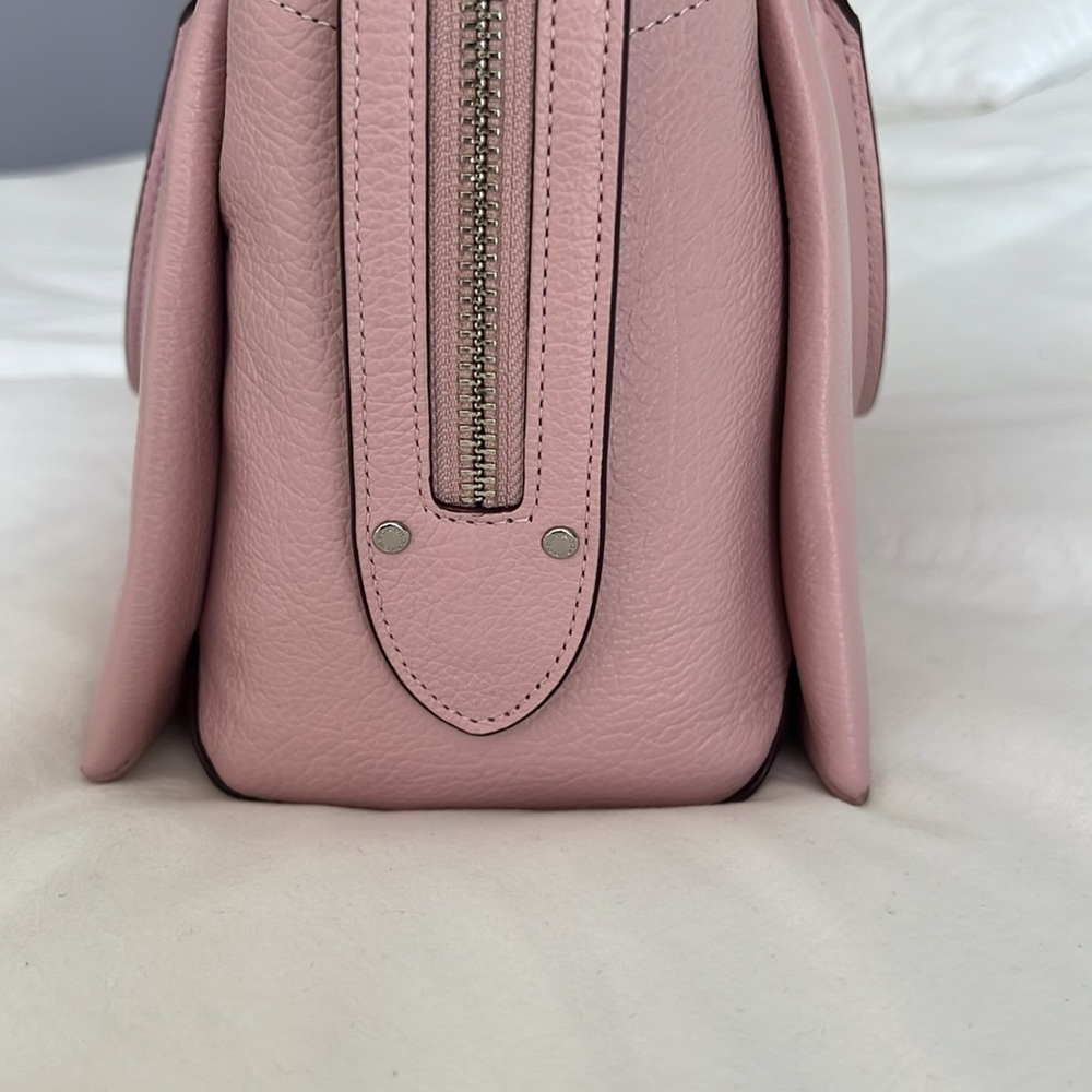Coach Drew Pink Leather Satchel - Picture 13 of 13